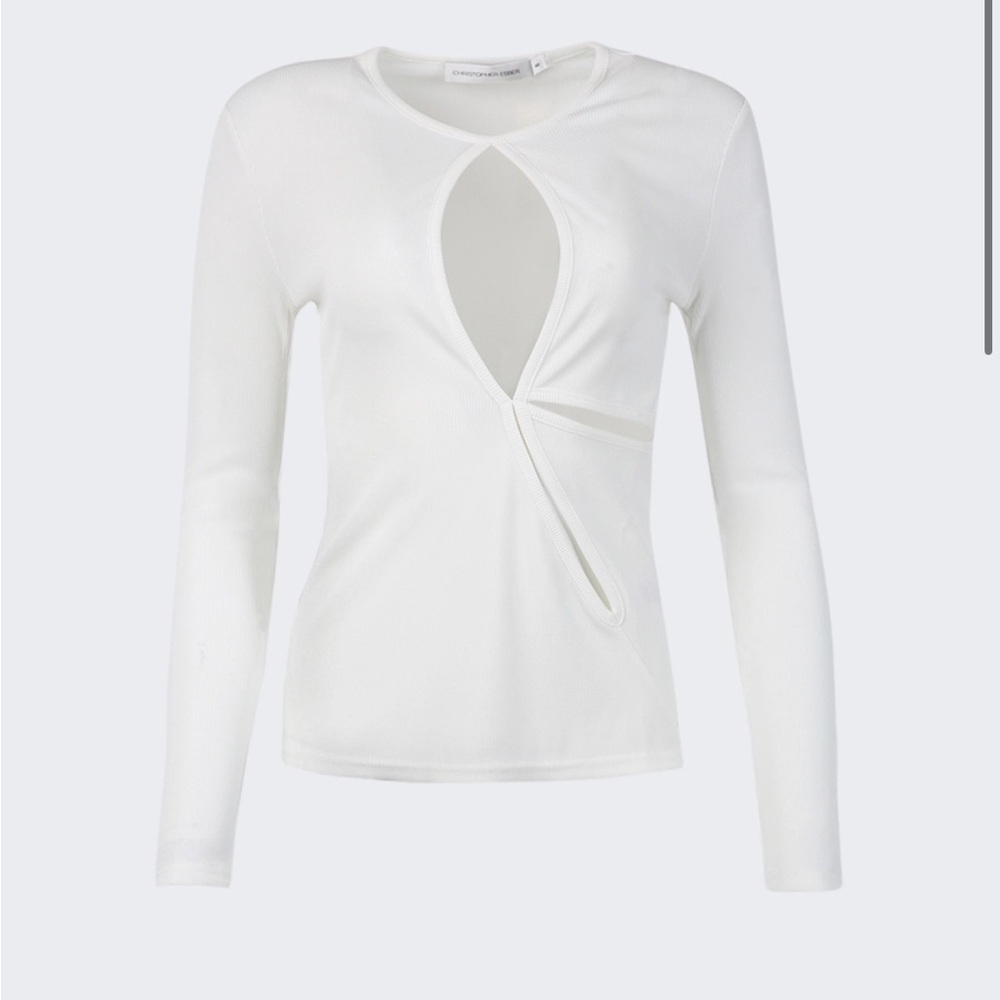 BRAND NEW CHRISTOPHER ESBER
ANGLAISE LONG SLEEVE TOP WHITE